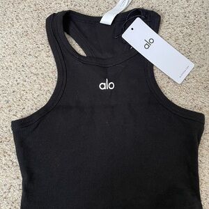 ALO Yoga Aspire Black Tank Top